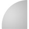 Ekena Millwork Quarter Round Top Right Surface Mount PVC Gable Vent w/ 2"W x 1-1/2"P Brickmould Frame, 30"W x 34"H GVPQR30X3402SN - alternate 2